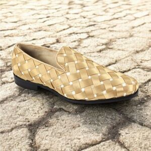 MEN'S FASHION PLAIN TOE SMOKER DRESS WEAVE SLIP ON BY AFTER MIDNIGHT. PRINCE.